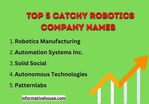 top 5 catchy robotics company names