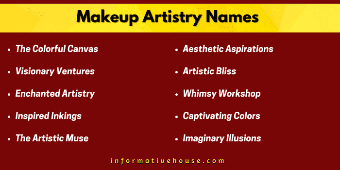 catchy makeup names