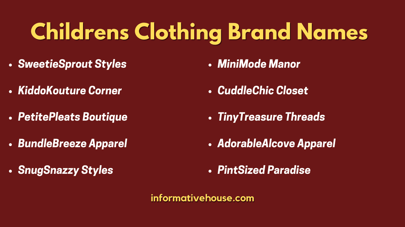 Unveiling 499+ Perfect Baby Clothing Store Names Ideas! - Informative House