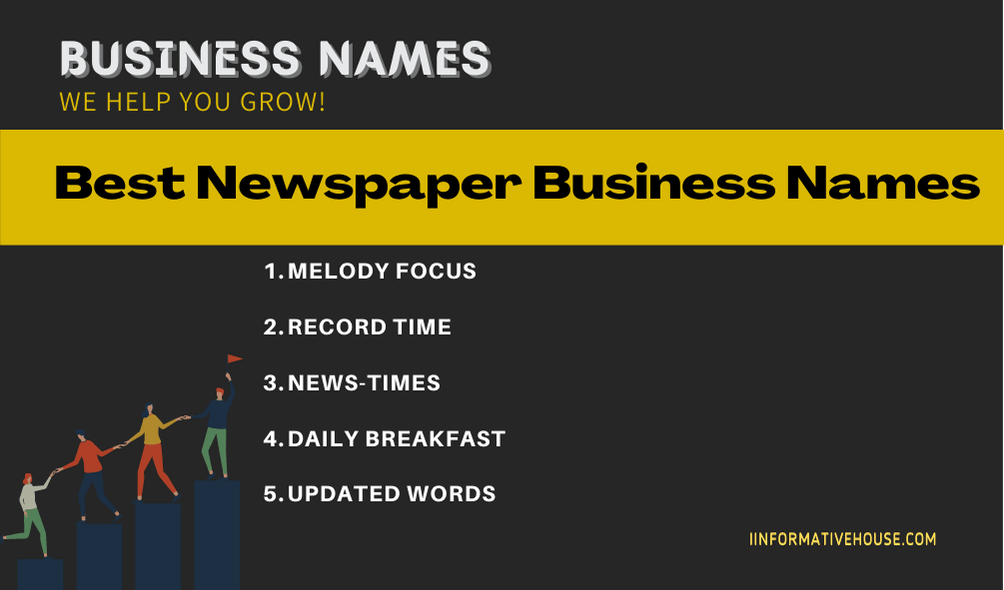 Best Newspaper Business Names