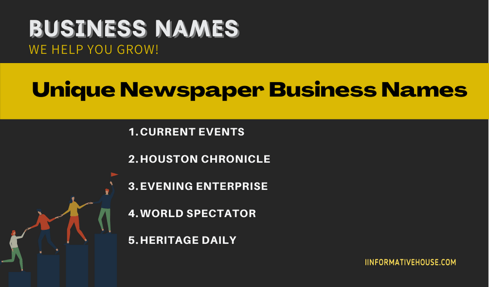 Unique Newspaper Business Names