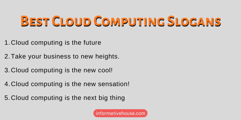 Best Cloud Computing Slogans