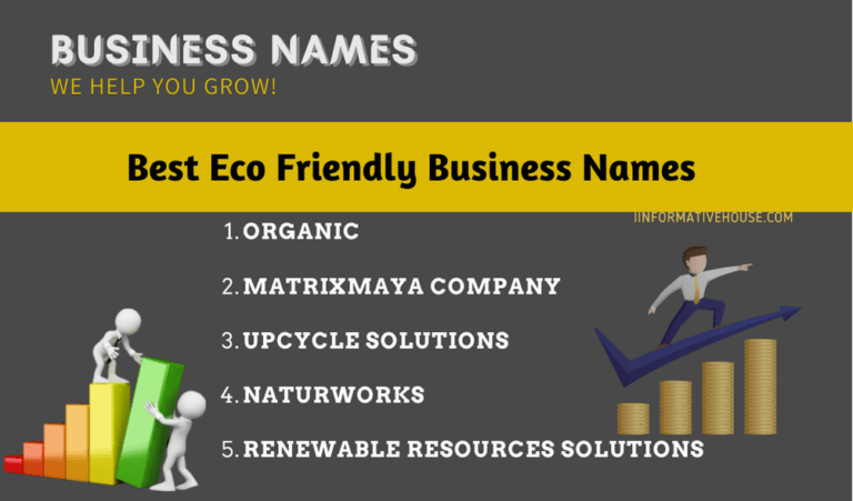 377 The Most Effective Eco Friendly Business Names Ideas Informative