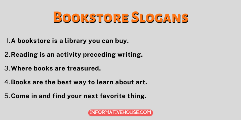 Bookstore Slogans