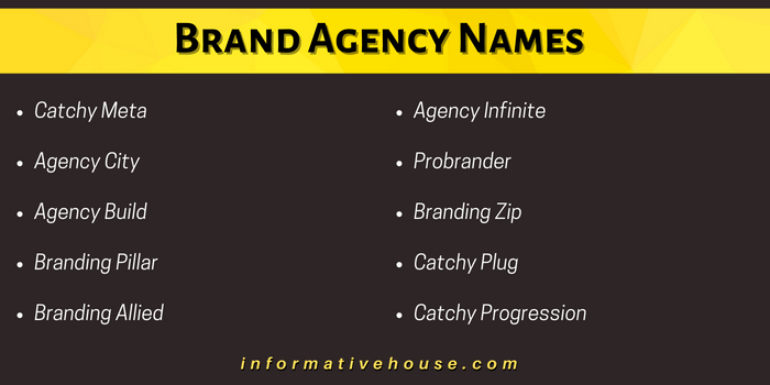 Brand Agency Names