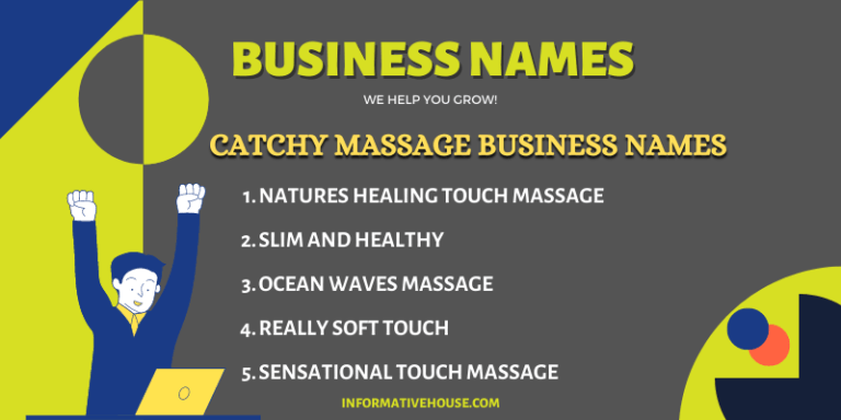 Sports massage business name ideas