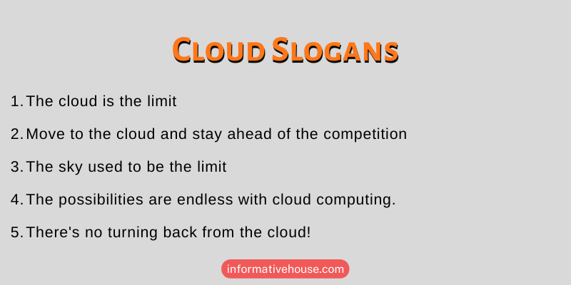 Cloud Slogans
