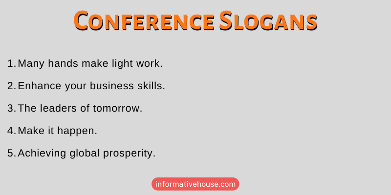 Conference Slogans
