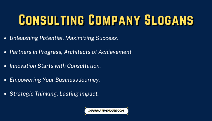 Consulting Company Slogans