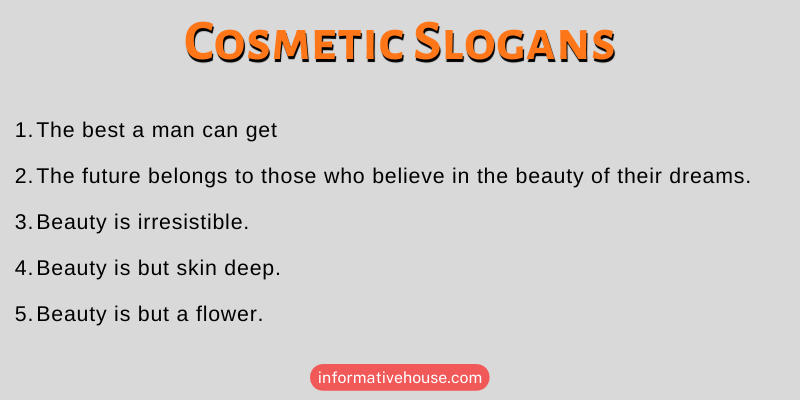 Cosmetic Slogans