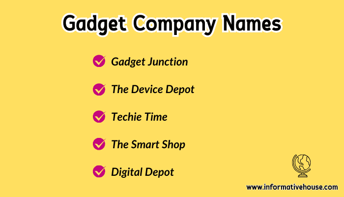 Gadget Company Names