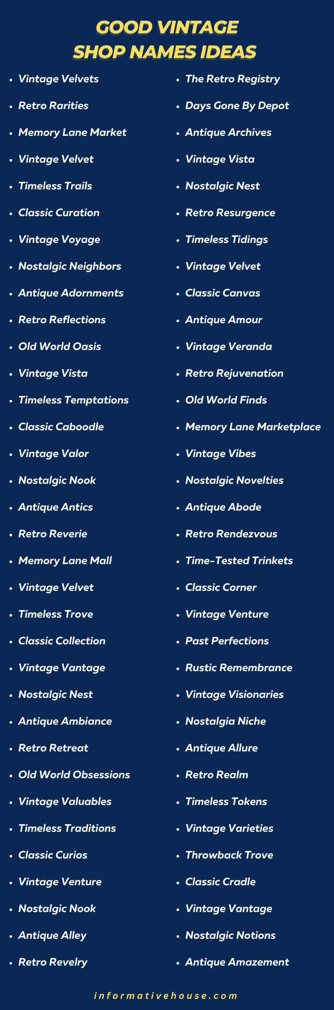 890+ Thrift Store Names With The Efficient Guide [Vintage And Funny]