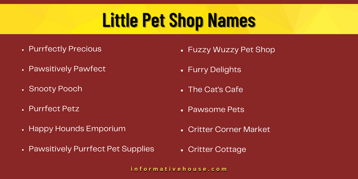 Little Pet Shop Names