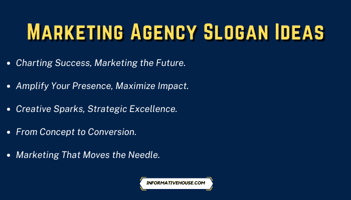 Marketing Agency Slogan Ideas