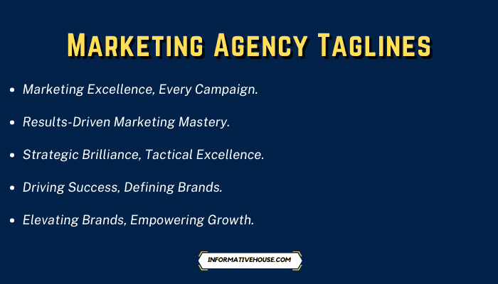Marketing Agency Taglines