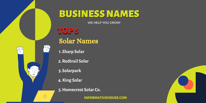 Top 5 Solar Names