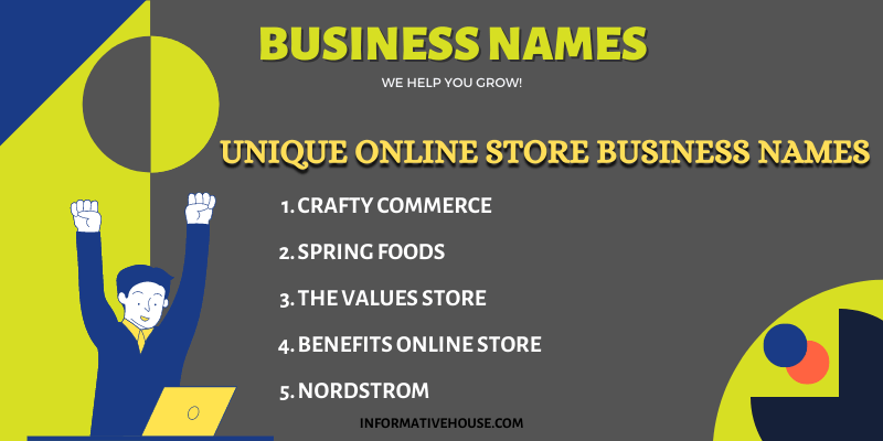 Unique Online Store Business Names