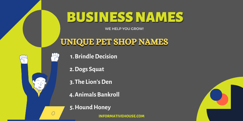 Unique Pet Shop Names