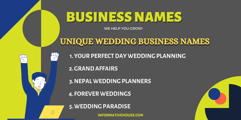 Unique Wedding Business Names