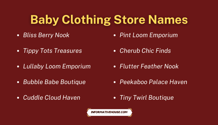 499+ Cute Baby Store Names Ideas You Must Check! - Informative House