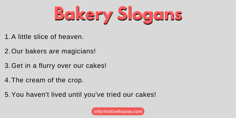 Bakery Slogans