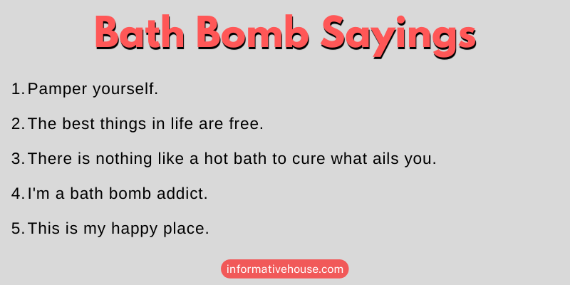 Bath Bomb Sayings