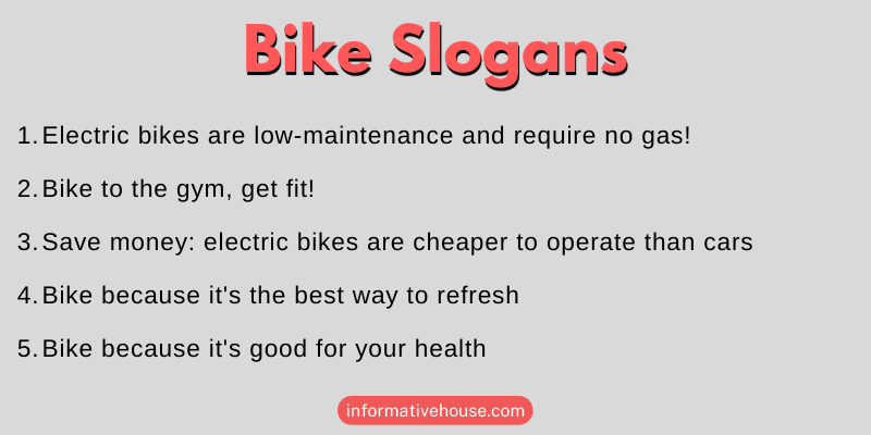 Bike Slogans