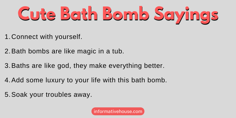 Cute Bath Bomb Sayings