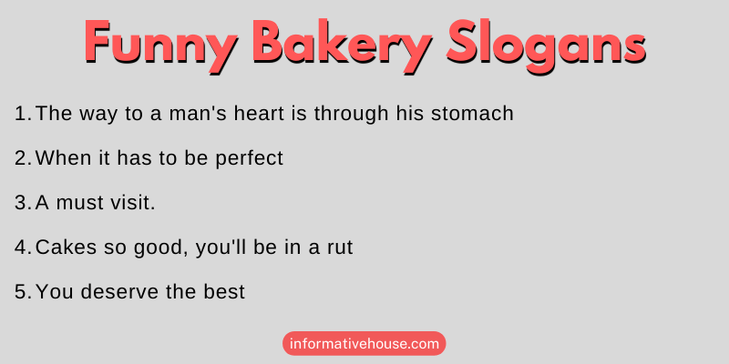 Funny Bakery Slogans