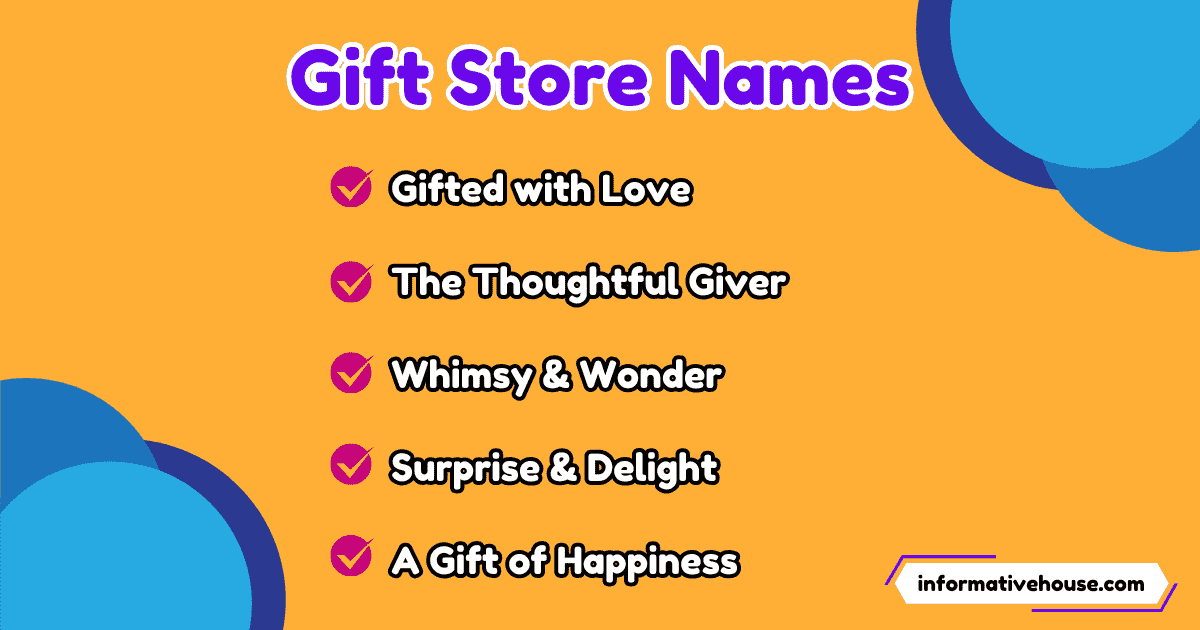 Gift Store Names