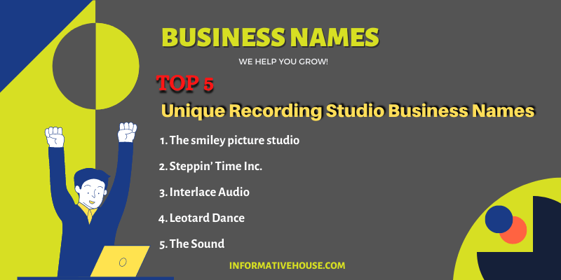 Unique Recording Studio Business Names