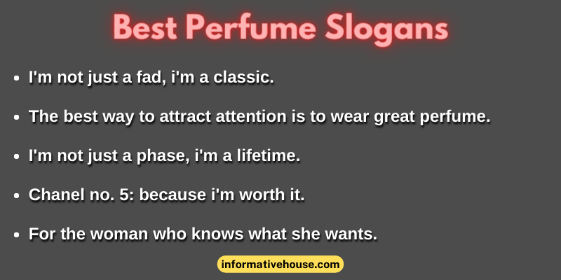 Best Perfume Slogans