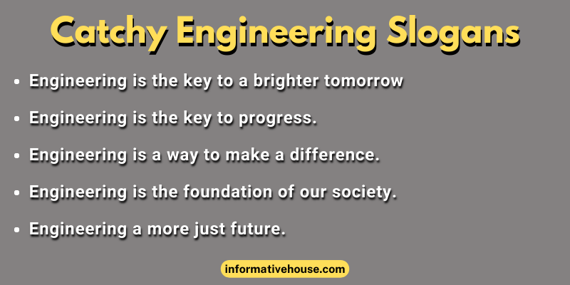 Catchy Engineering Slogans