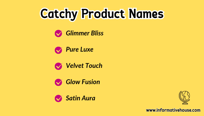 Catchy Product Names