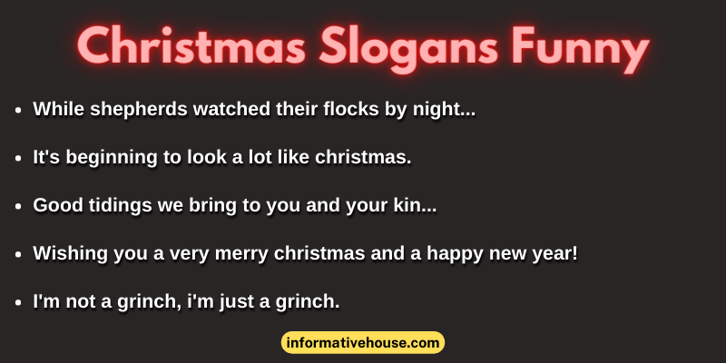 Christmas Slogans Funny