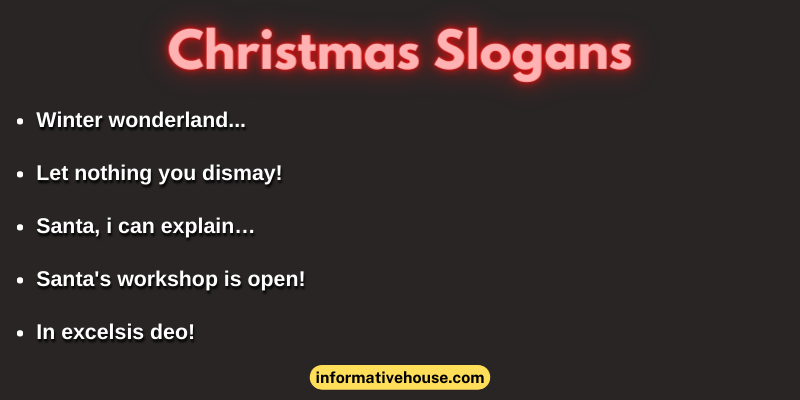 Christmas Slogans