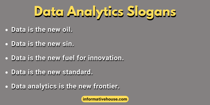 Data Analytics Slogans