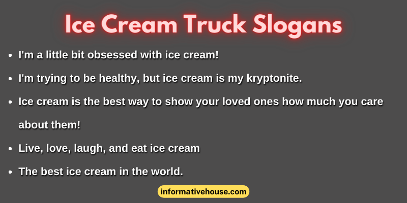 Ice Cream Truck Slogans