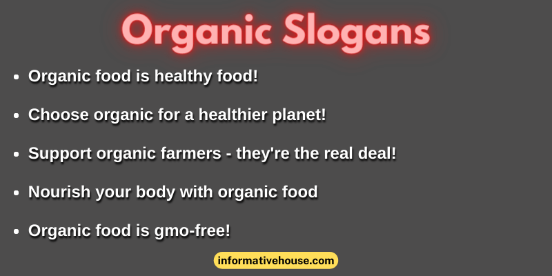 Organic Slogans