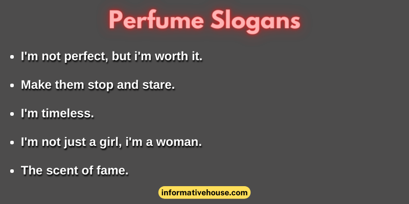 Perfume Slogans
