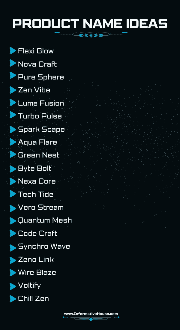 Product Name Ideas