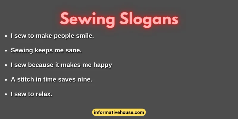 Sewing Slogans