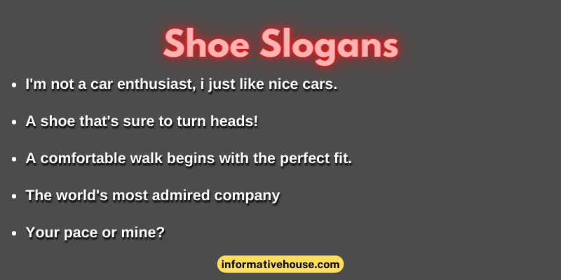 Shoe Slogans