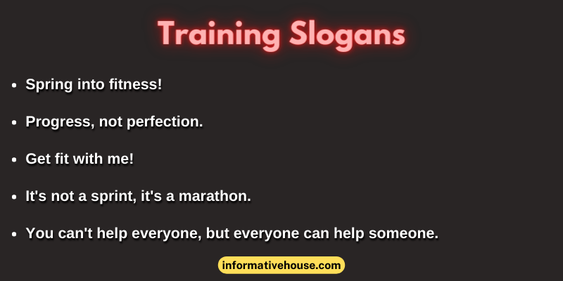 Training Slogans