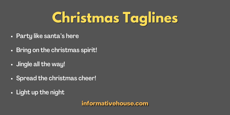 Christmas Taglines