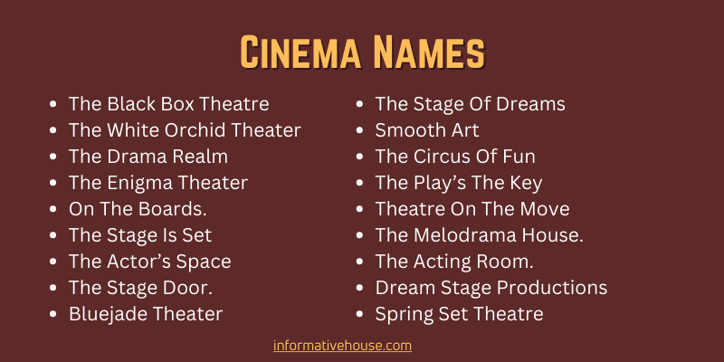 Cinema Names