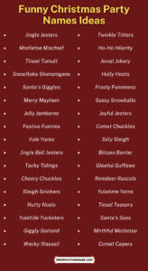 499+ Elegant and Funny Christmas Party Names Ideas - Informative House