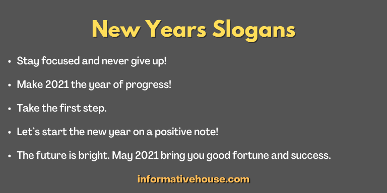 New Years Slogans