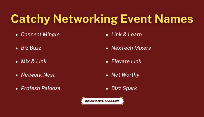 Catchy Networking Event Names
