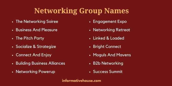 Networking Group Names